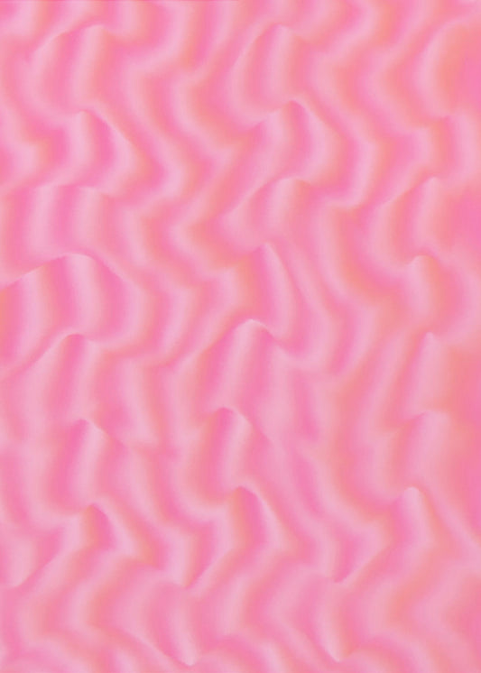 Golvende roze golven | Canvas