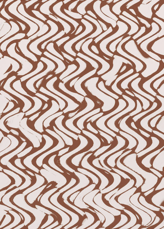 Golf van Mocha-lijnen | Poster