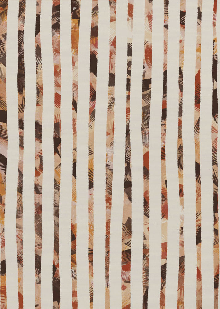 Gestreepte sereniteit | Canvas