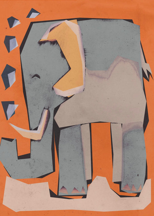 Geometric Elephant | Canvas