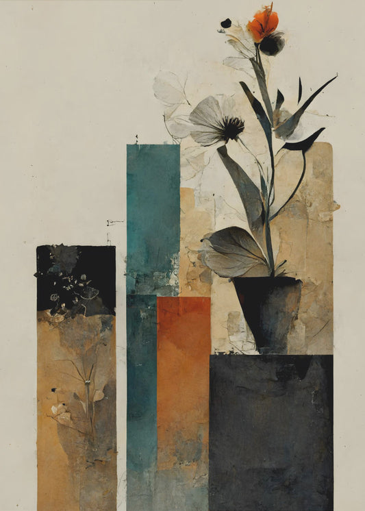Abstracte bloesems | Canvas