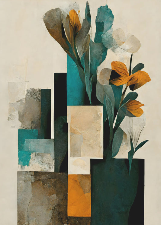 Bloemengeometrie | Canvas