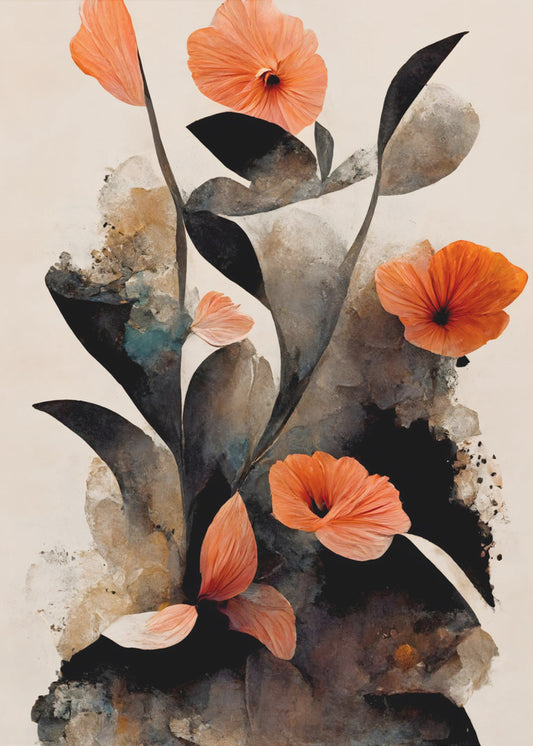 Koraalbloemen | Poster