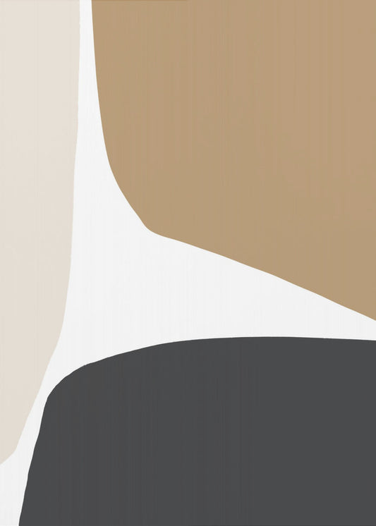Geometrische vormen in neutrale tinten | Poster