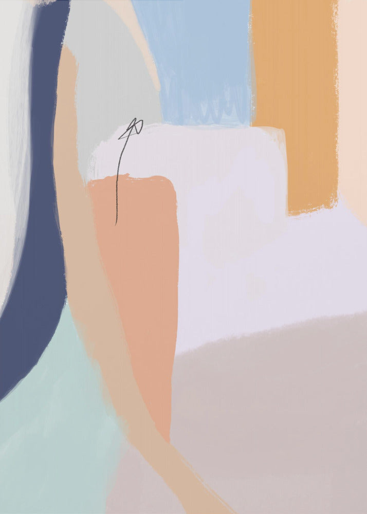 Soft Pastel Hues and Bold Brushstrokes | Poster