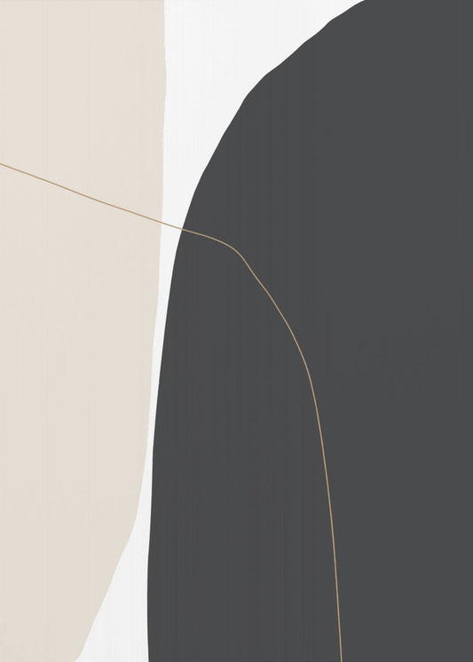 Delicate gebogen vormen | Canvas