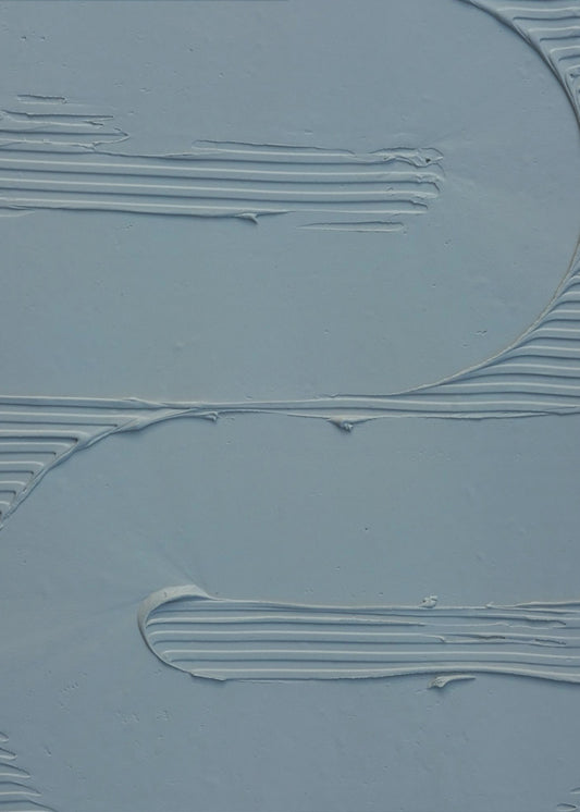 Moddertextuur 12 Blauw | Canvas