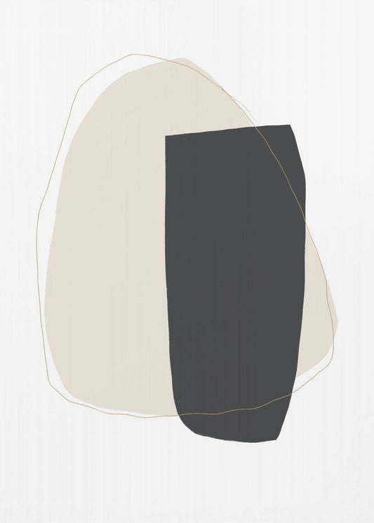 Geometrische vormen en neutraal | Canvas