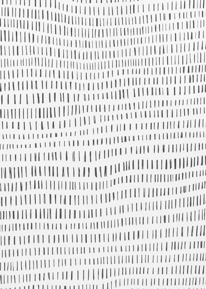 Minimalistische zwarte lijnen ritmisch gerangschikt | Poster