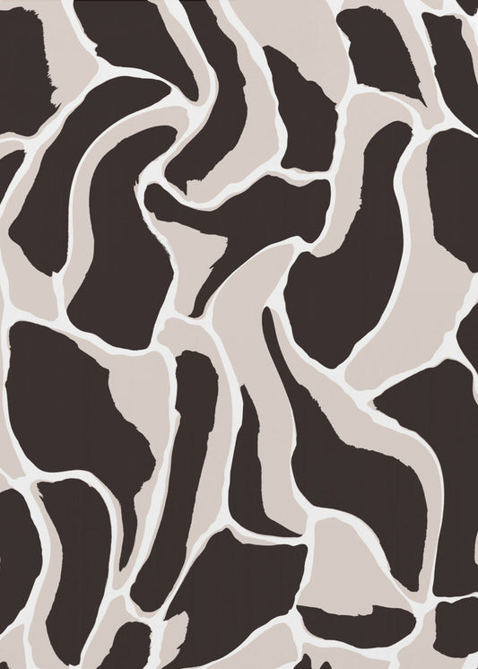Monochrome golven | Canvas