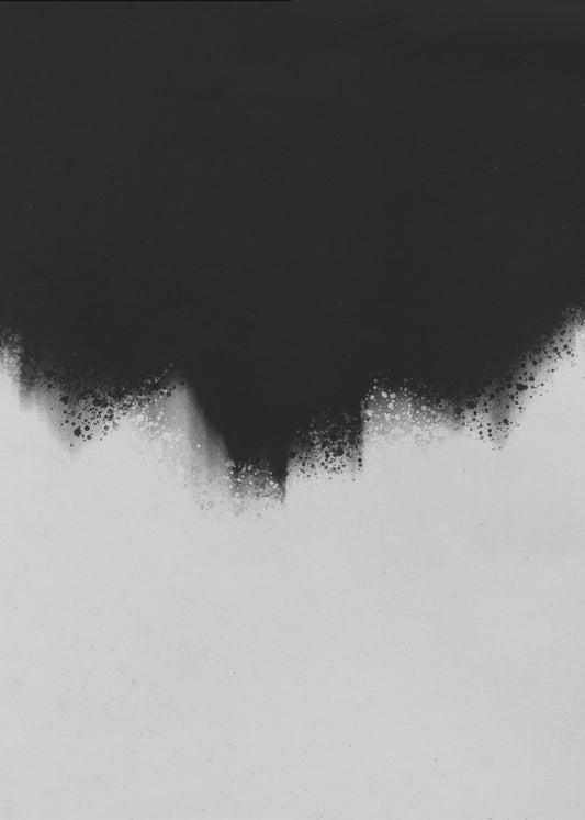 Monochrome stroom | Canvas