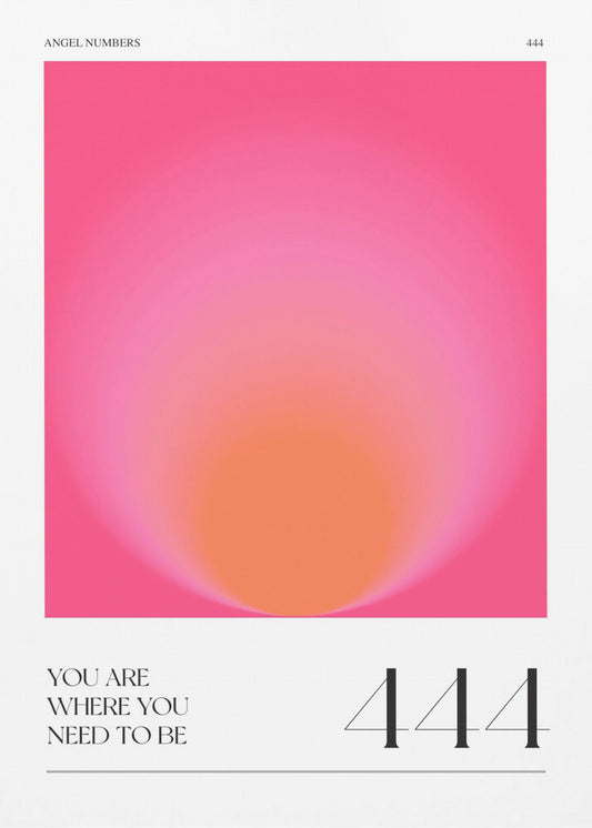 Verloop met tinten roze en oranje | Poster