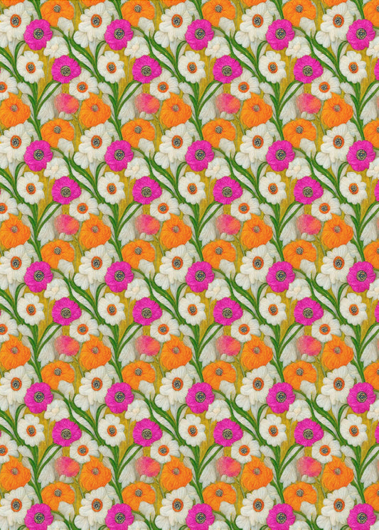 Floral Harmony Quilt | Canvas