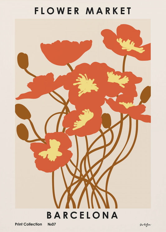 Bloemenmarkt. Barcelona | Canvas