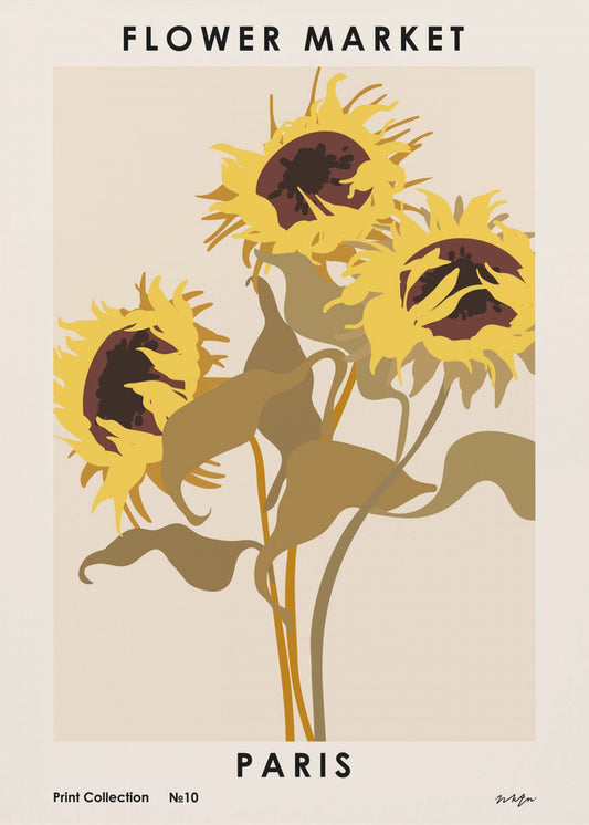 Bloemenmarkt. Parijs | Canvas