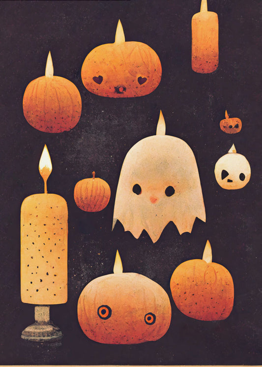 Spookachtige pompoengloed | Canvas