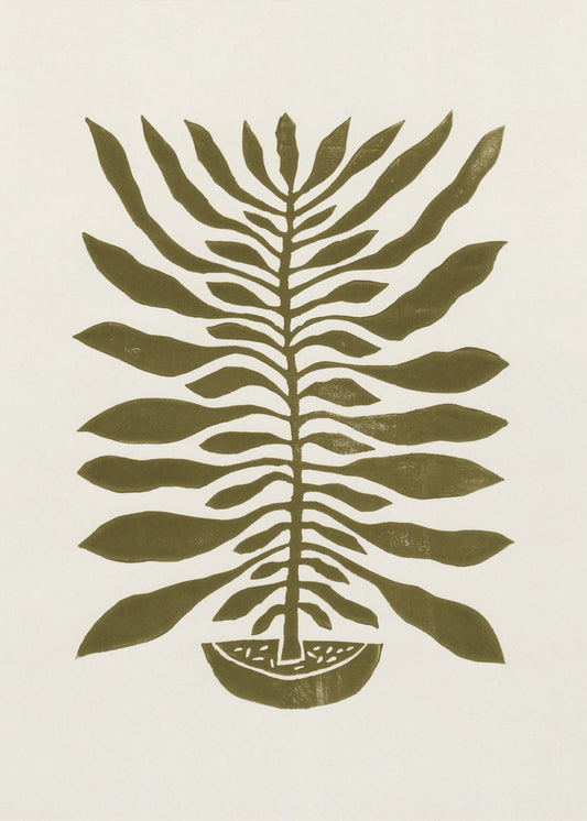 honderdbladige plant #22 / Linodruk | Poster