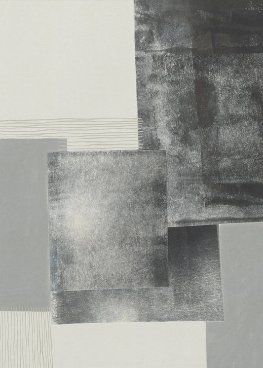 Monochrome blokken #1 | Poster