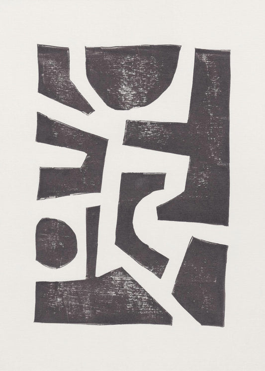 Linosnede Abstract #5 | Poster