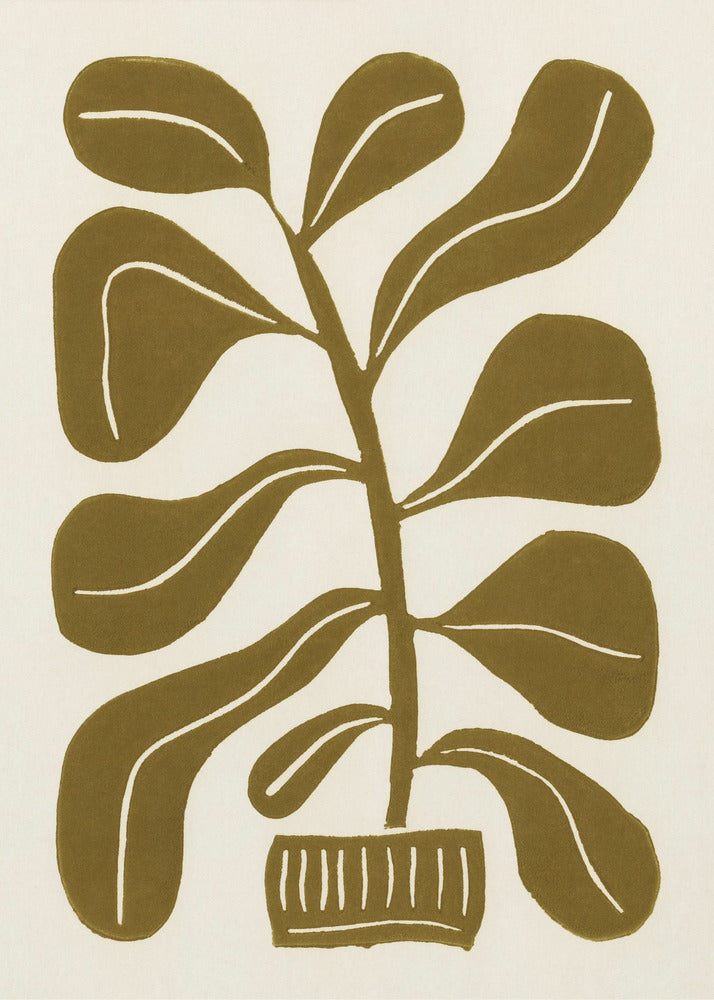 Linosnede Kamerplant #2 | Poster
