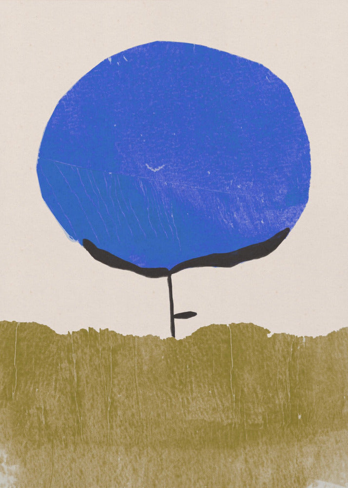 Blauwe bloem | Poster