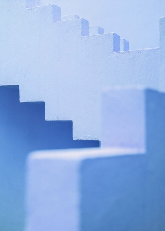 Muurschildering Roja in blauw | Canvas