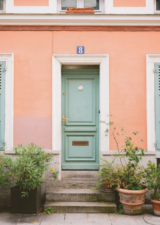 Rue de Cremieux nummer 8 - Parijs | Canvas