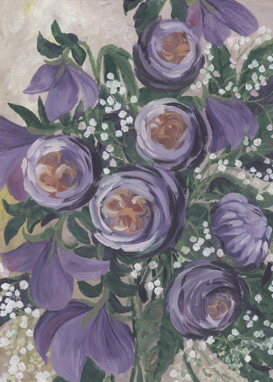 Aaliyah's schilderachtige Engelse rozen | Canvas