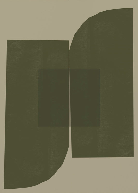 Donkere geometrische vormen | Canvas