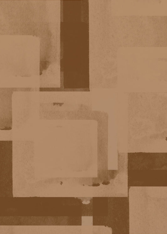 Sepia Geometric Flow | Poster