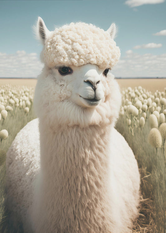 Lama in bloei | Poster