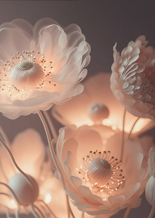 Lichtgevende bloesems | Canvas