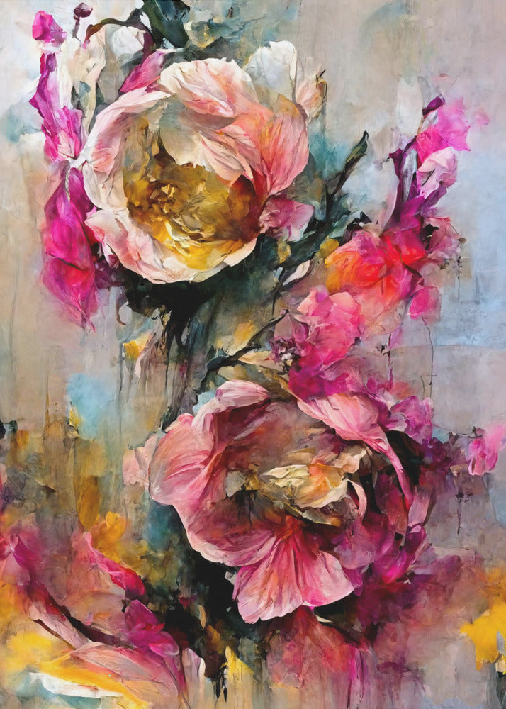 Levendige Bloei Fusie | Poster