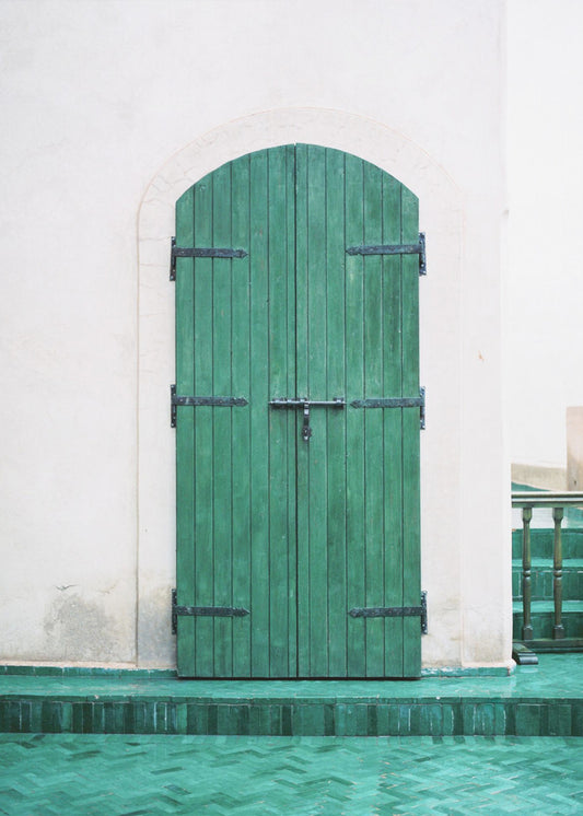Marrakesh Groene Deur | Canvas