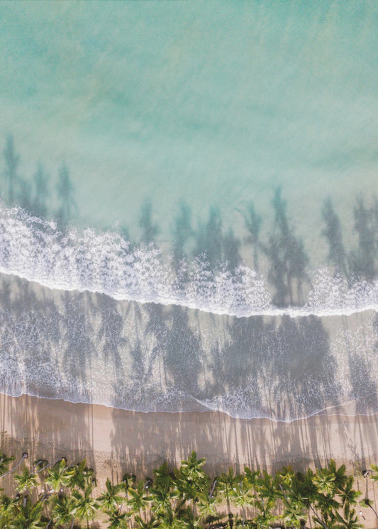 Naar het strand | Canvas