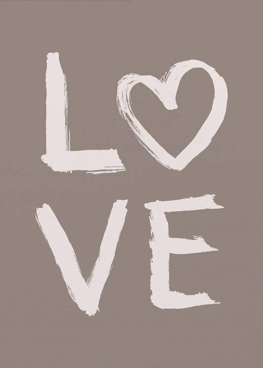 LOVE Toothy Brown | Poster