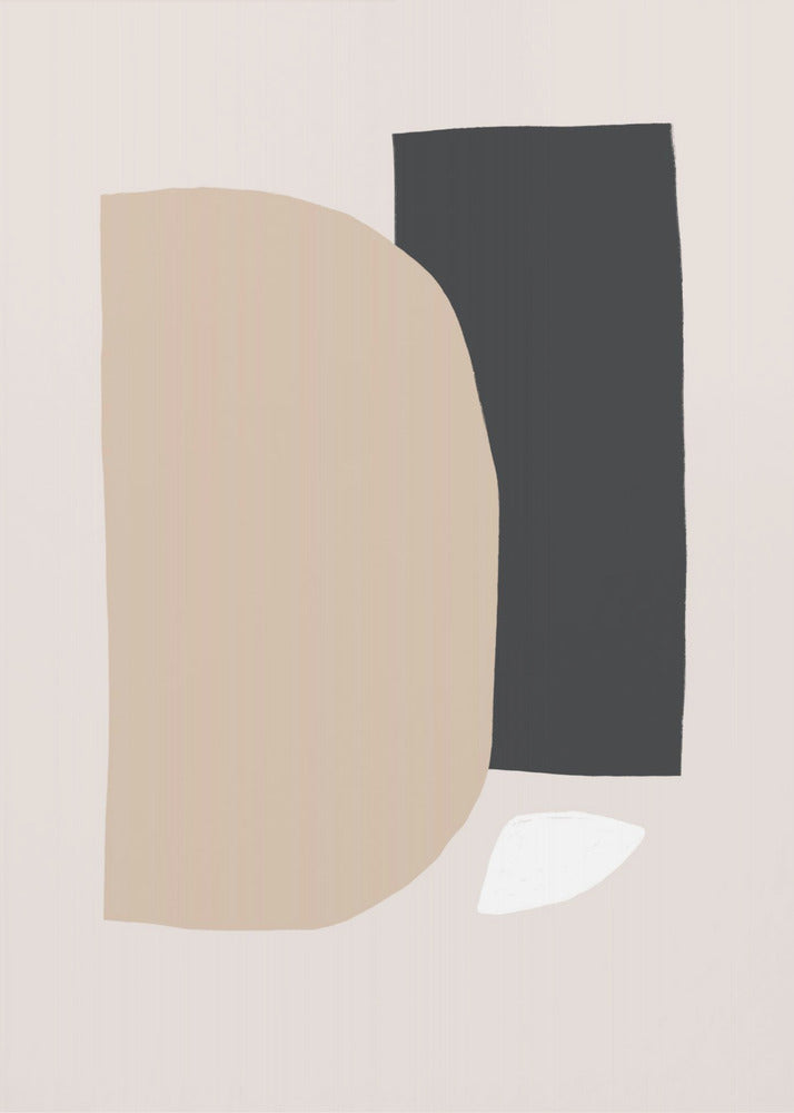 Geometrische vormen in neutrale tinten | Canvas