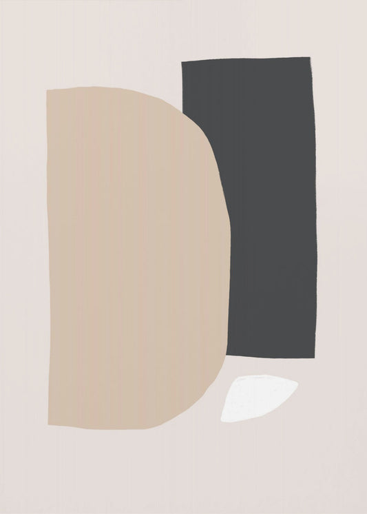 Geometric Shapes In Neutral Tones | Canvas