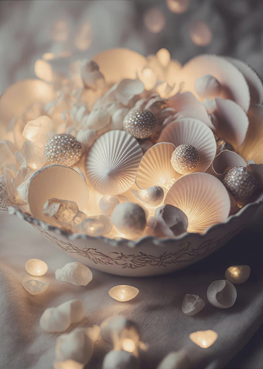 Betoverde Glow Schelpen | Poster