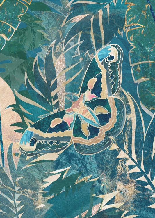 Moth in the rainforest | Canvas