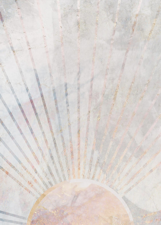 Sun Boho Morning Metallic Print | Canvas
