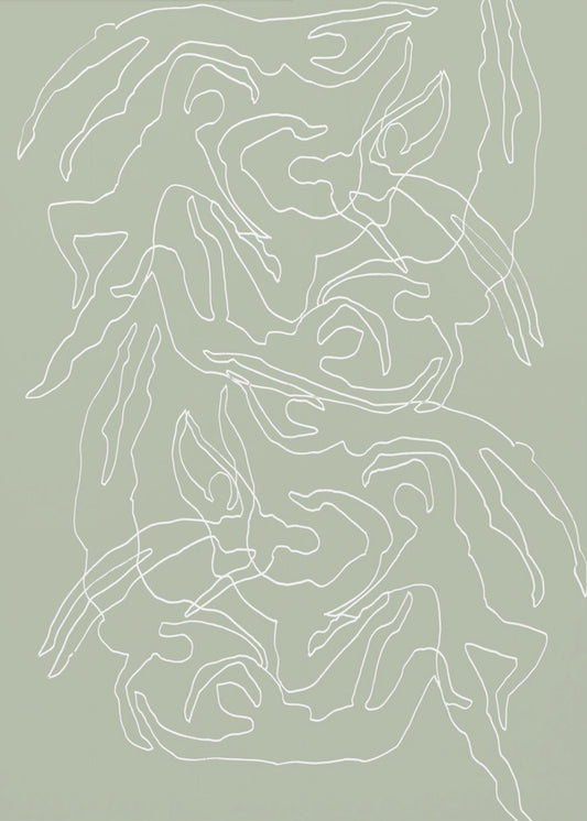 Zwemmers Groen | Canvas
