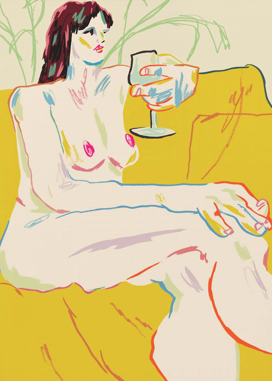 Girl With A Wineglass | Poster