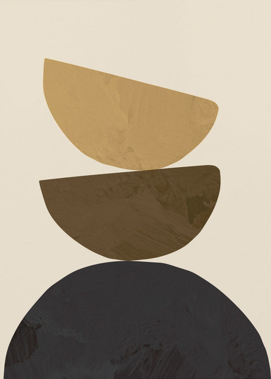 Geometrisch Geel | Canvas