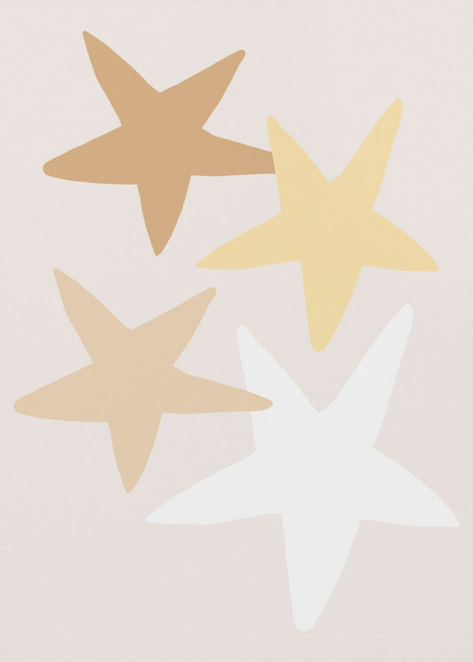 Sterren Geel | Canvas