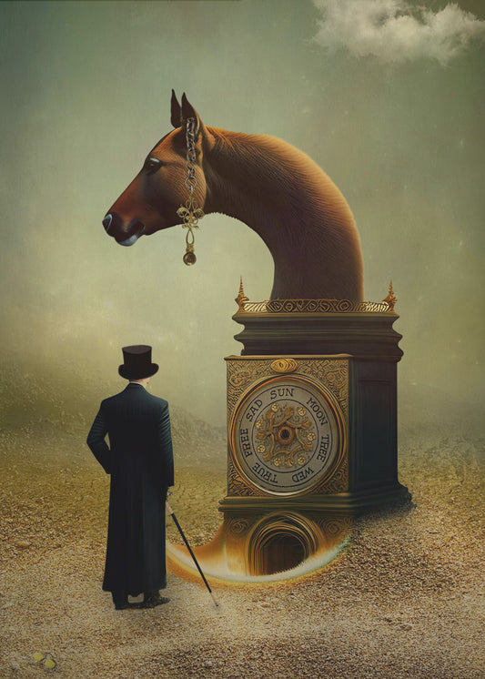 De zet van het paard. | Canvas
