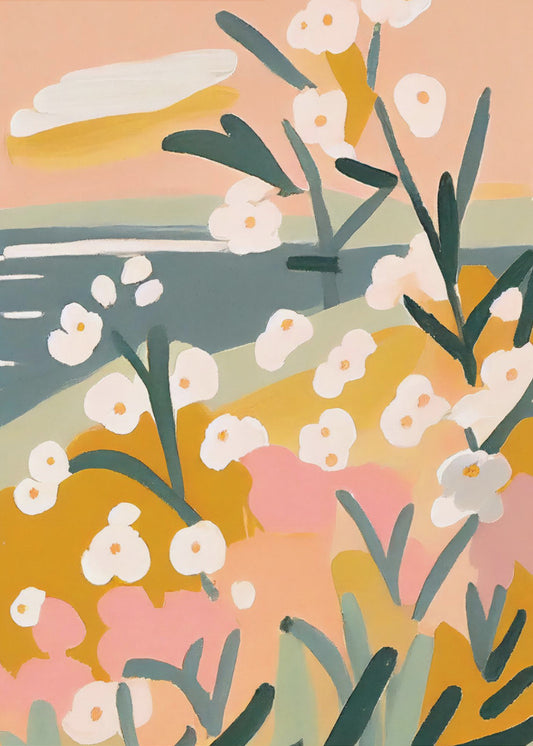 Petals by the Shore | Poster