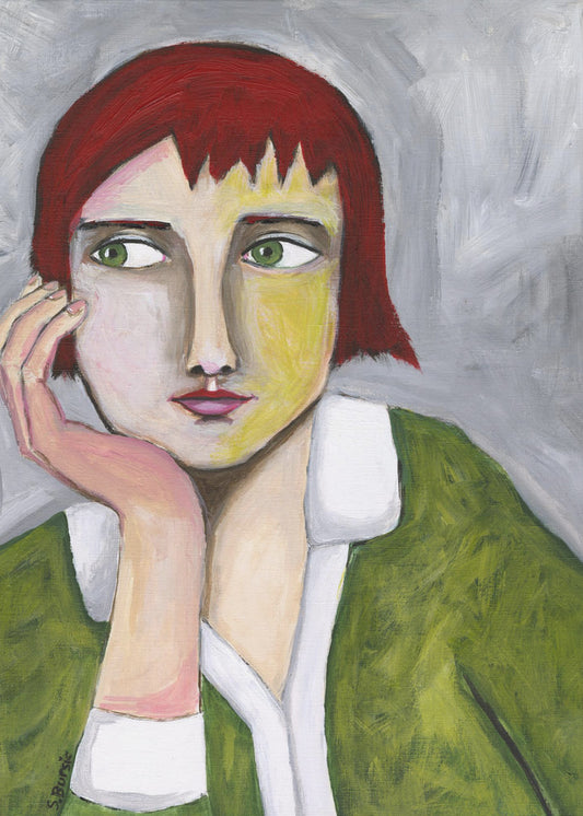 Denkende Dame | Poster