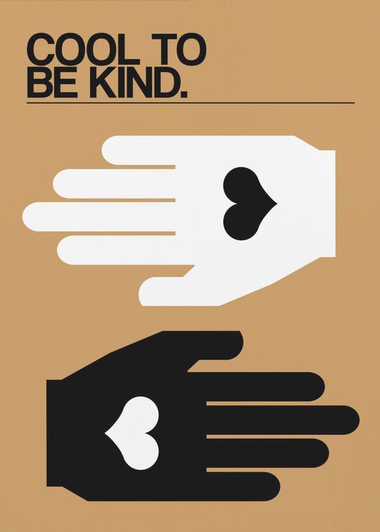 Cool To Be Kind Woestijn | Canvas
