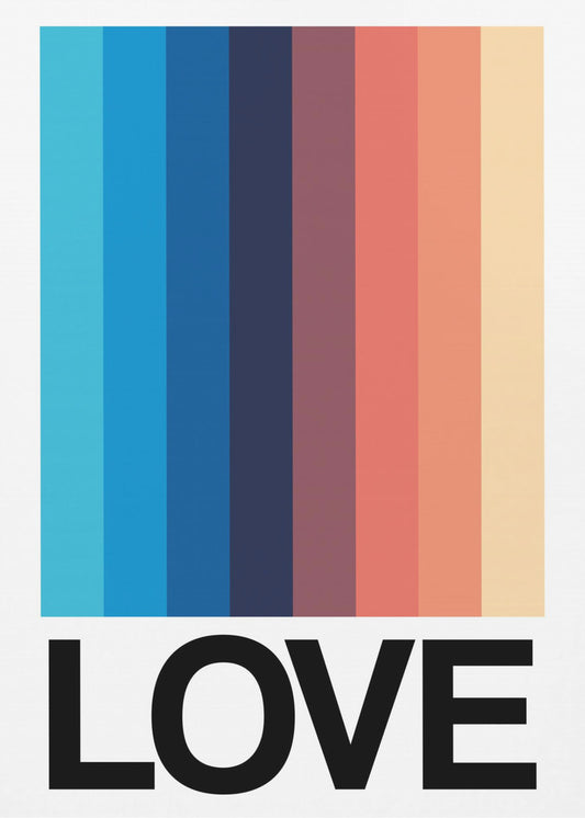Mirror Stripe LIEFDE | Poster